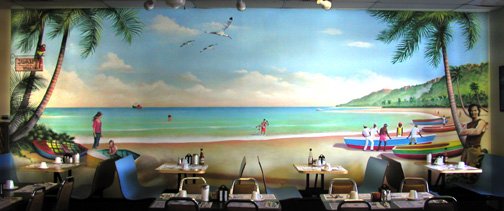 beach mural