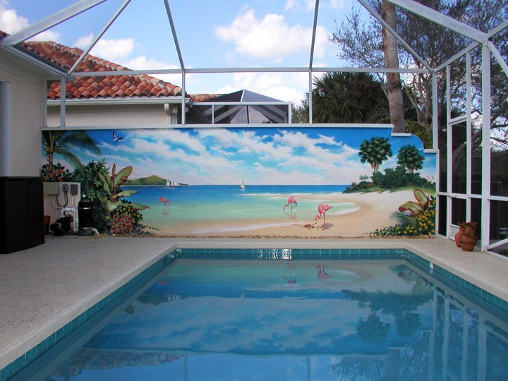 beach mural