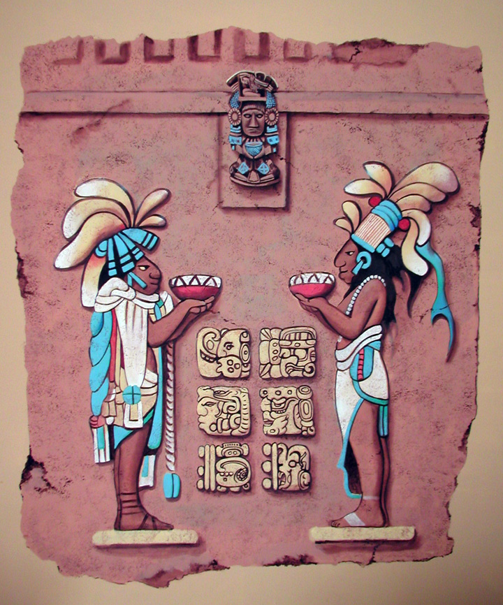 Mayan mural